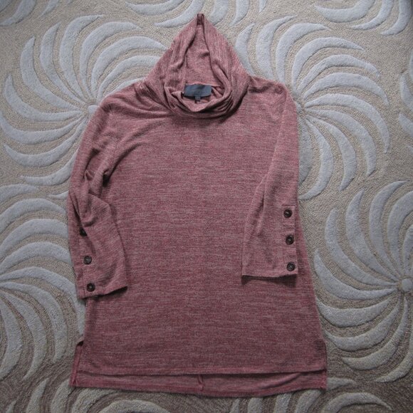 Anthropologie Sunday in Brooklyn Morwenna Hacci Tunic Size S Heathered Rose - Picture 6 of 10